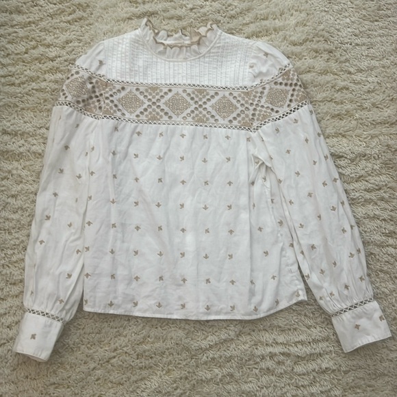 Sezane Tops - Sezane Lotta Blouse Écru. - Size 38 (US Size 6)